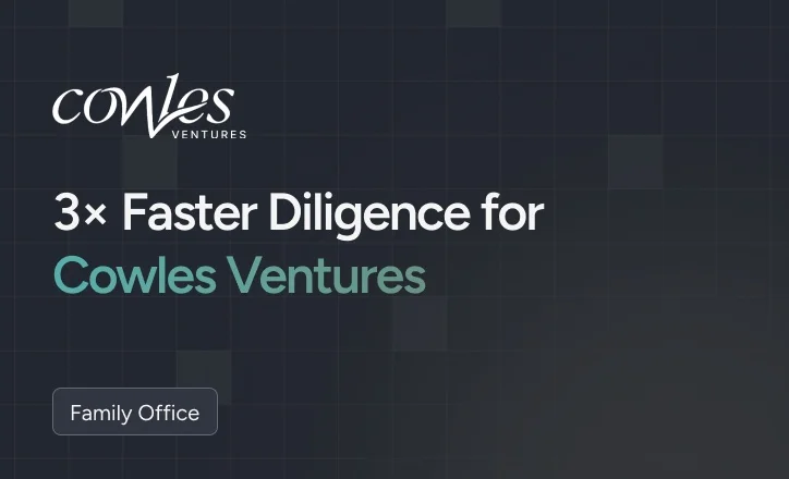 How Wokelo Empowers Lean Family Office Cowles Ventures with 3x Faster Diligence, Deeper Portfolio Insights
